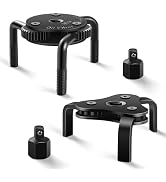 Reniteco Oil Filter Wrench Adjustable, Universal Oil Filter Removal Tool, Oil Filter Change Set 2...