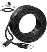 10M/33FT Micro USB Cable Power extension Cord Compatible with eufy Indoor Camera E200 WYZE Cam Pa...