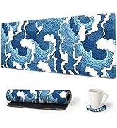 Extended Gaming Mouse Pad, DINKY Stable Non-Slip Rubber Base Mousepads, Large Mouse Mat with Stit...