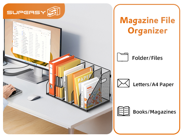 Magazine file organizer