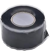 Kryoflare Black Self-Fusing Silicone Repair Tape, Waterproof Pipe Sealing, Stretch-Resistant Tape...