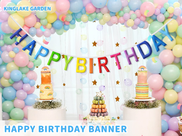 Pre-Strung Happy Birthday Banner