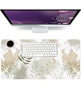 Desk Mat Large Protector Pad 23.6" ×11.8", Non-Slip PU Leather Desk Blotter, Waterproof Mouse Pad...