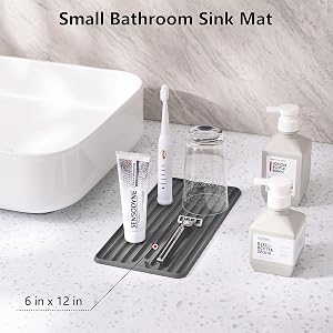small bathroom sink mat