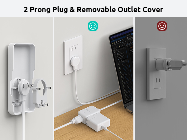 2 prong to 3 prong outlet adapter