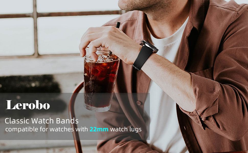 Lerobo Compatible for Samsung Galaxy Watch 3 Band 45mm