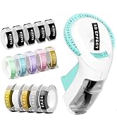 EazeID Embossing Label Maker with 15PK Color Tapes, Retro Label Maker Embossed, Vintage Embosser ...
