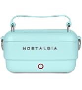 Nostalgia 32 oz. Classic Retro Heated Lunchbox, Aqua