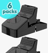 Pest Control Rat Traps, Professional Multi Captsure Set of 6 Large Snap Trap, Solutions for Indoo...