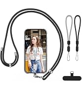 takyu Cell Phone Lanyard, Crossbody Phone Lanyard Adjustable Neck Strap and 2 Pack Phone Wrist St...
