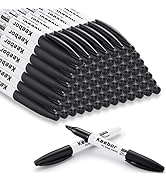 Keebor Black Dry Erase Markers Chisel Tip 72 Pack, Low-Odor Whiteboard Markers Bulk, Office & Sch...