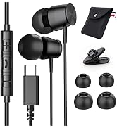 USB C Headphones with Microphone for iPhone 15 16 Pro Samsung Galaxy S24 S25 Ultra S22 S23 Ultra ...