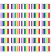 SIQUK 4200 Pieces Flag Tabs Colored Page Markers Sticky Index Tabs Page Flags, 30 Sets 7 Colors