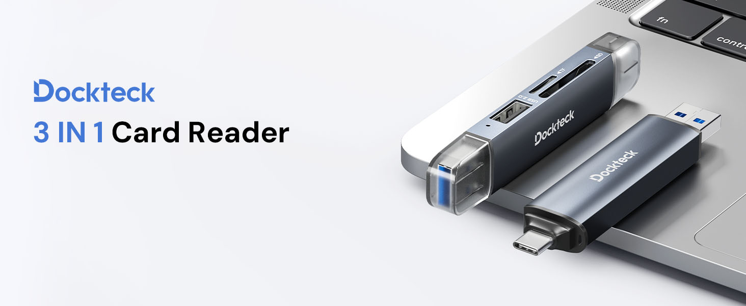Dockteck 3 in 1 Card Reader