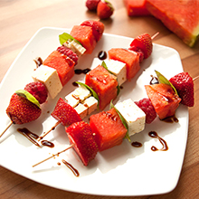 Watermelon cubes