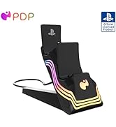 PDP Afterglow Wave LED Dual Gaming Charger for 2 PlayStation 5 DualSense Controllers, Compatible...