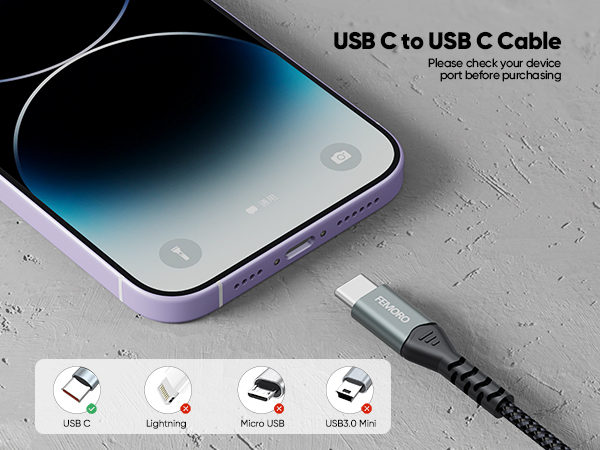 USB C Cable 15ft