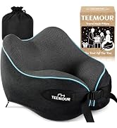 Teemour Neck Pillow for Traveling, Travel Neck Pillow for Airplane Memory Foam Travel Pillow for ...