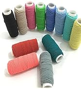 FQTANJU 12 Pcs Round Shirring Elastic Craft cord
