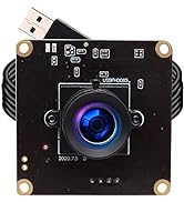 ELP High Speed USB Camera 1080P Embedded Webcam Board with 100degree No Distortion Lens for Compu...