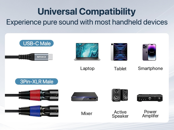 c to xlr male