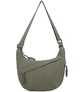 Sanxiner Crescent Crossbody Bags for Women Nylon Slouchy Sling Hobo Bag,Spacious Dumpling Shoulde...