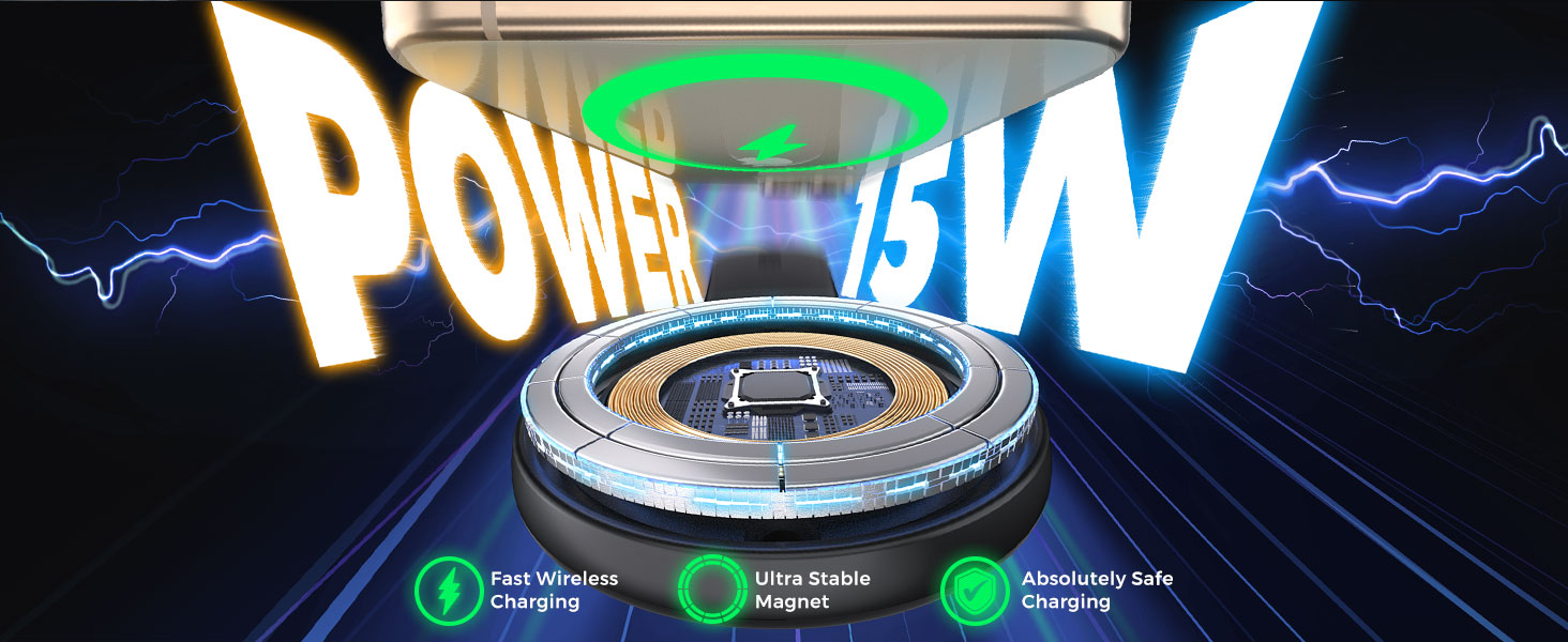 265 MagSafe car mount charger wireless