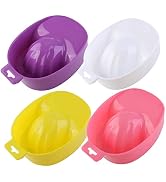 Housoutil 2pcs Nail Care Soak Bowl for Manicure Nail Art Bowl for Cuticle Softening for Home and ...