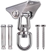 SELEWARE Stainless Steel Swing Hanger Heavy Duty Ceiling Swing Mount Free Swivel Swing Hook Swing...