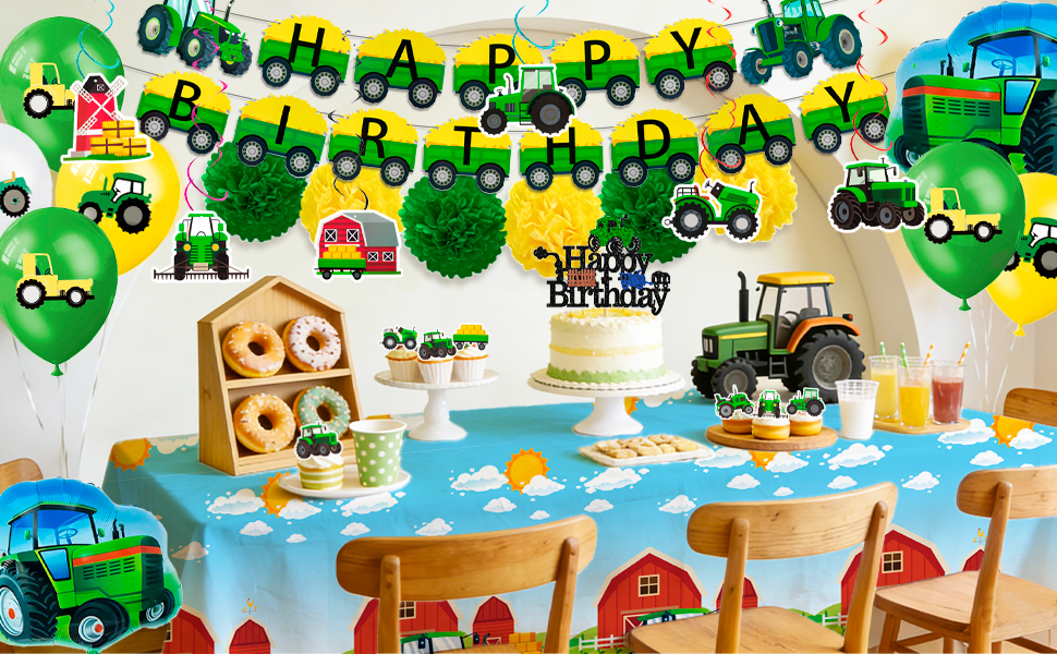 tractor birthday decorations