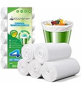 220 Counts Aklyaiap 4 Gallon Trash Bag,Tear & Leak Resistant Bathroom Garbage Bags 4 gallon,White...