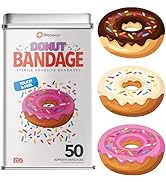 BioSwiss Bandages, Donut Shaped Self Adhesive Bandages, Latex Free Sterile Wound Care, Fun First ...