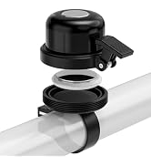 FUNWICT Bike Bell for AirTag, Hidden Bike Mount AirTag Under Bicycle Bell, Anti-Theft for Adult K...