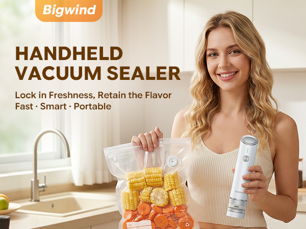 Compact Vacuum Sealer for Food