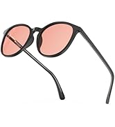 Bloomoak Rose Migraine Glasses, FL-Flex Light Sensitivity Relief Glasses for Fluorescent LED Glar...