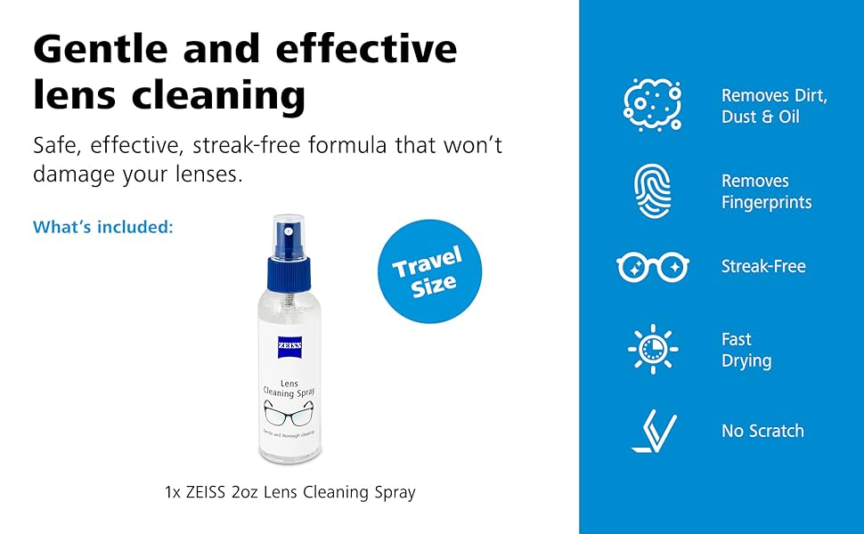 zeiss lens spray, zeiss, zise, lens cleaner, glasses cleaner, zeis, care touch