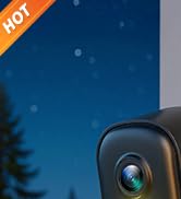 2K Security Cameras Wireless Outdoor, 2 Pack Battery Powered WiFi Cameras for Home Security with ...
