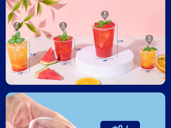 plastic cups