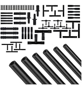 70PCS 5Ft Vacuum Line,Multipurpose Vacuum Lines Automotive+64PCS Vacuum Line Connectors,1/8