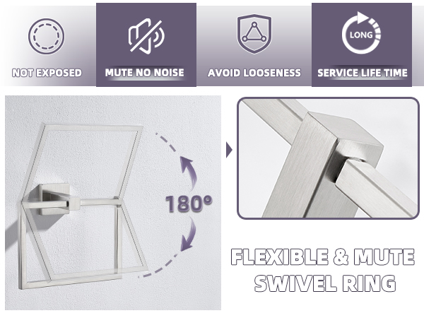 swivel towel ring