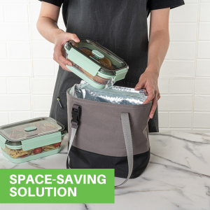 The airtight seal in these storage containers ensures that your stored contents remain fresh.