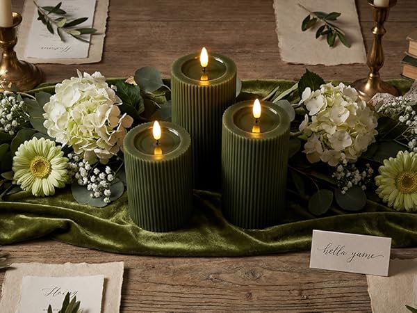 wedding centerpiece green decor