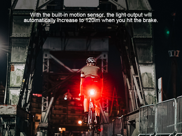 Bicycle taillights with MOTION SENSOR
