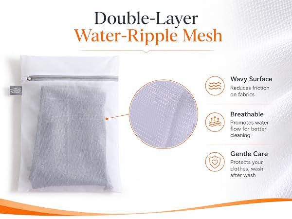 Double-Layer Water-Ripple Mesh