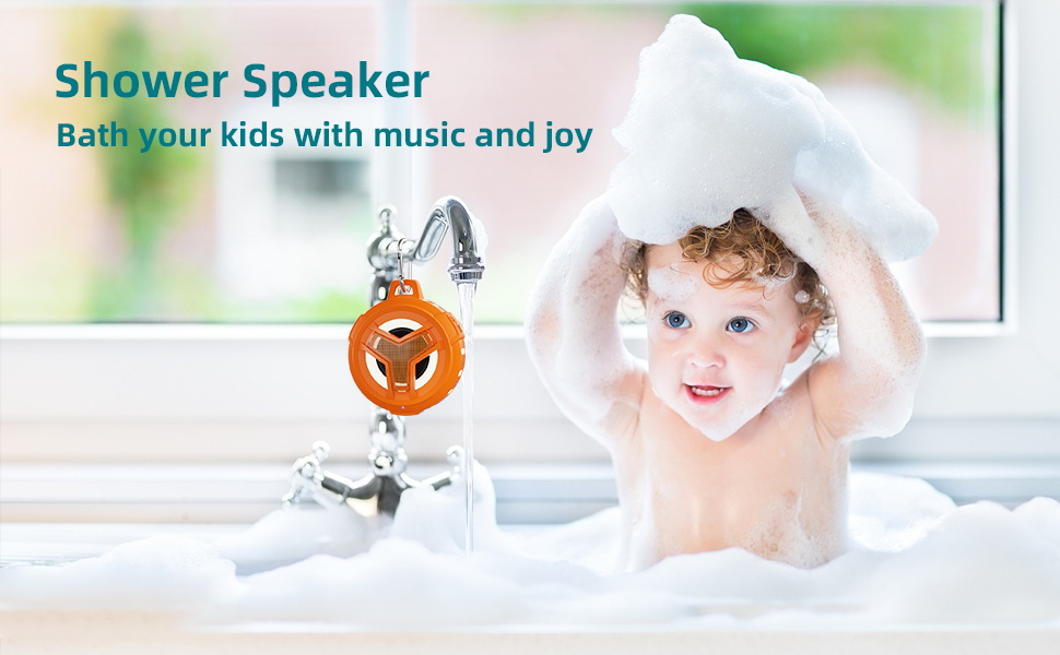 EBODA LED shower speaker is a tiny, portable and practical design