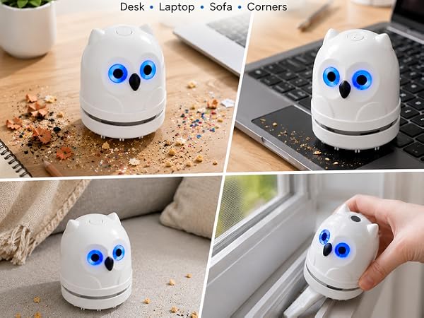 Mini owl vacuum