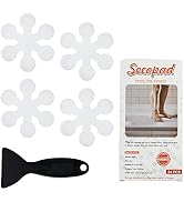 Secopad Bathtub Stickers Non-Slip, 24 PCS Safety Shower Treads Adhesive Appliques with Premium Sc...