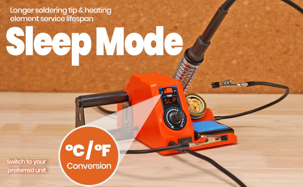 EZTOOLS 926LED V3 soldering station has sleep mode