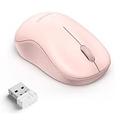 TECKNET Wireless Mouse for Laptop, 2.4G Silent Computer Mouse Quiet Click with 5 DPI Levels,Conto...