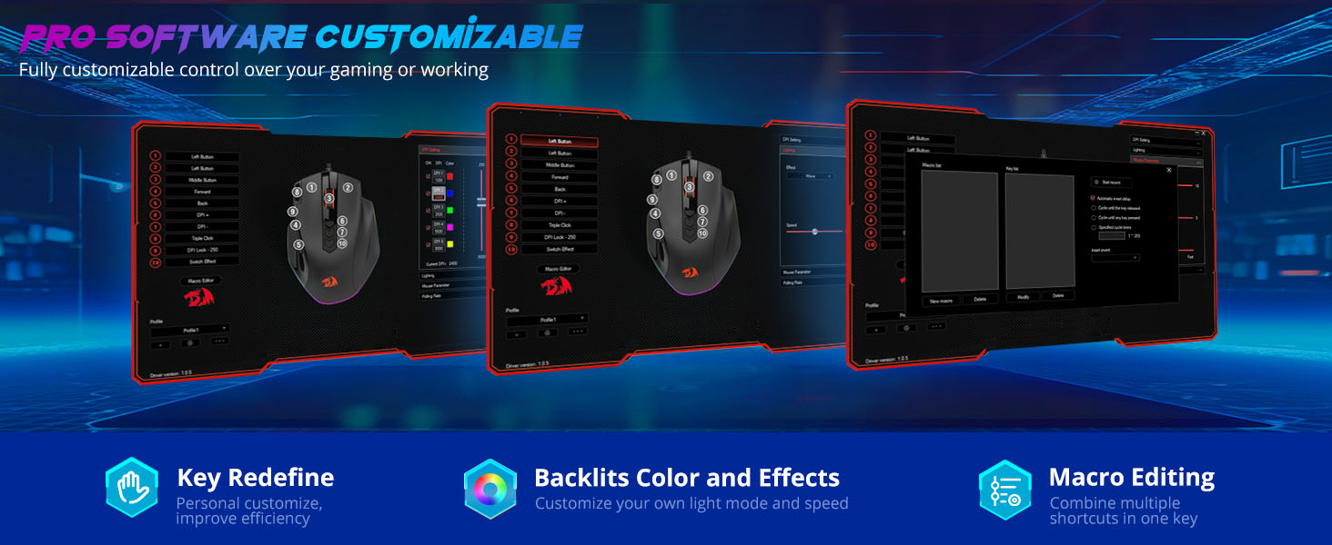 programmable gaming mouse